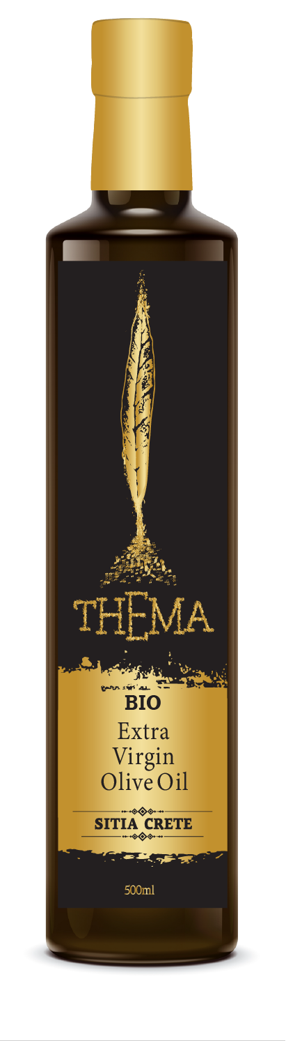 THEMA Organic 0.5L Extra Virgin Olive Oil (Κoroneiki Variety)