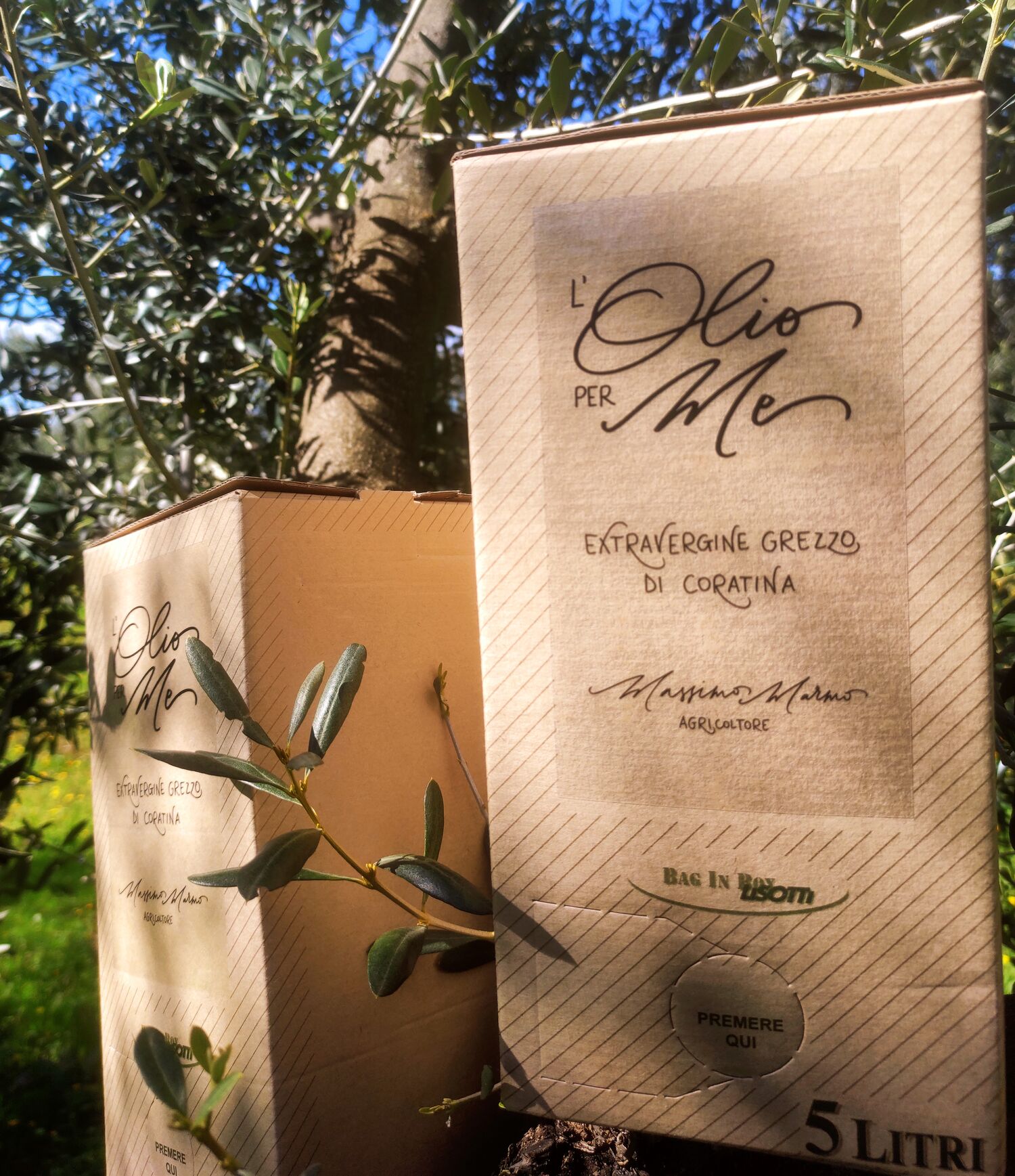 Extra Virgin Olive Oil - Coratina - Unfiltered - Bag in Box 5 Liters
