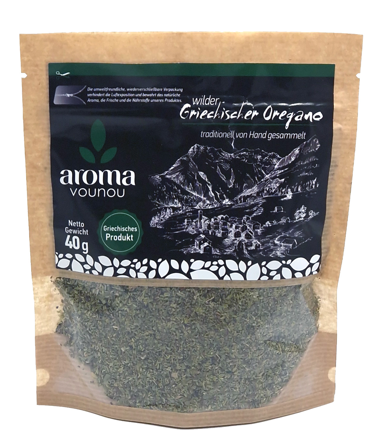 Wild Greek oregano 40g. (Not organic) - Aroma Vounou