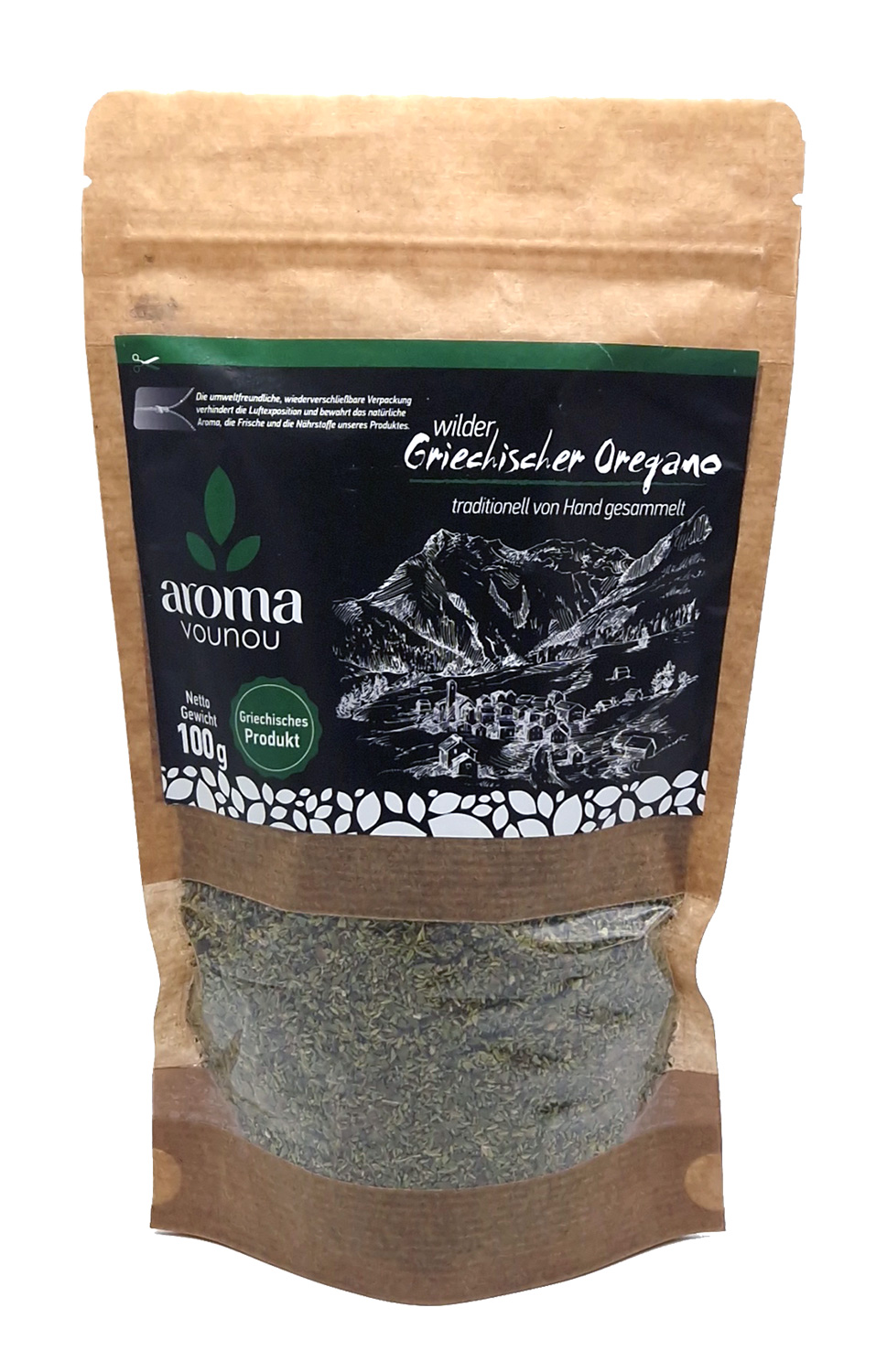 Wild Greek oregano 100g. (Not organic) - Aroma Vounou