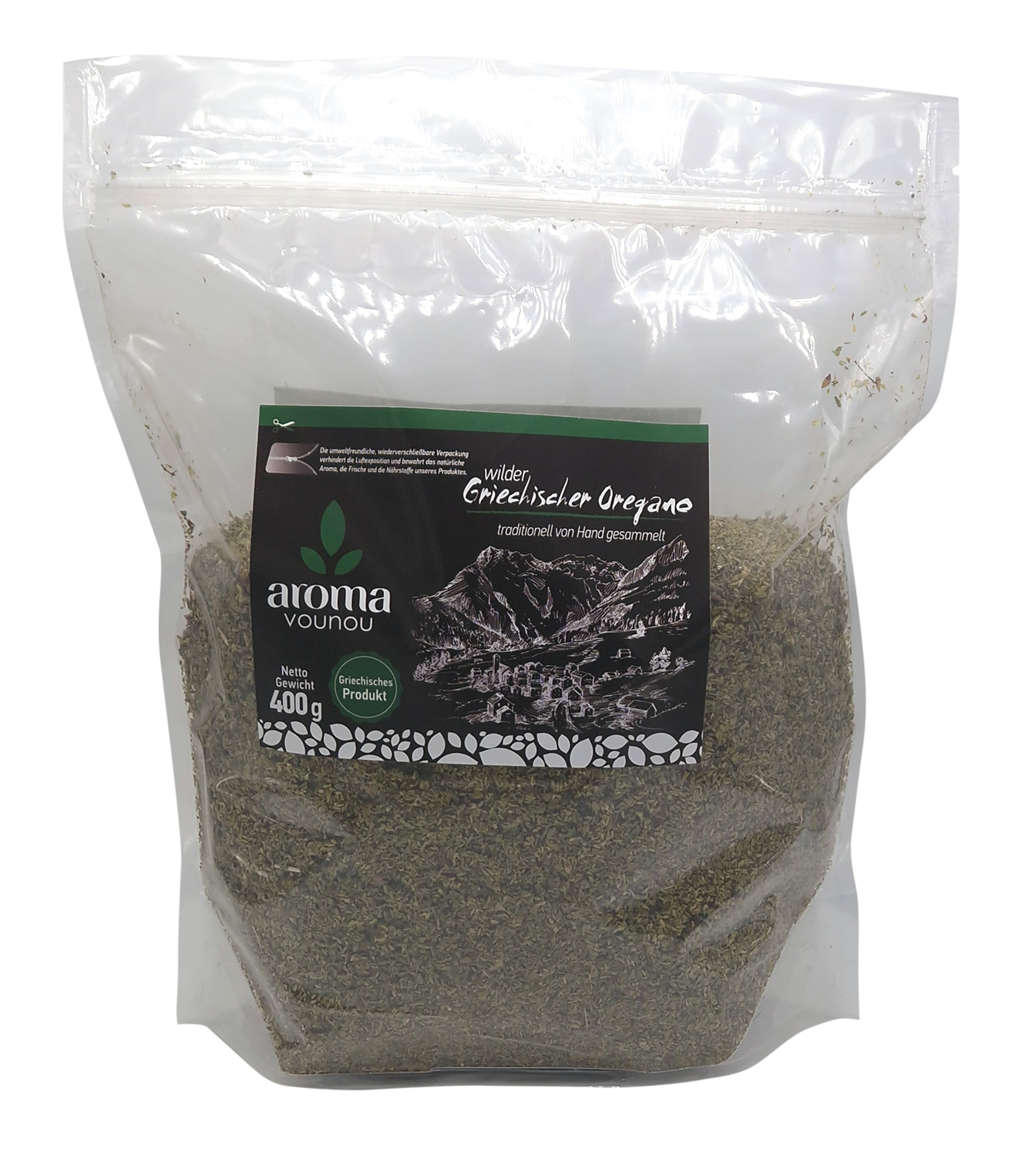 Wild Greek oregano 400g. (Not organic) - Aroma Vounou