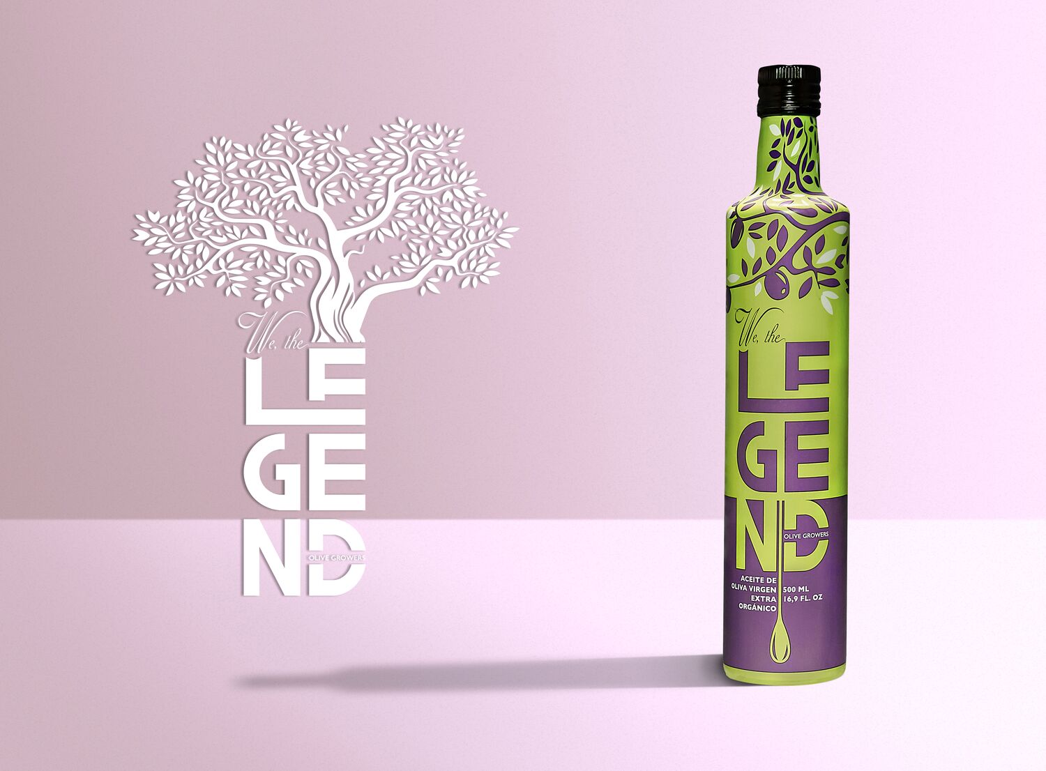 WE, THE LEGEND - PICUAL organic extra virgin olive oil - 500ml glass bottle