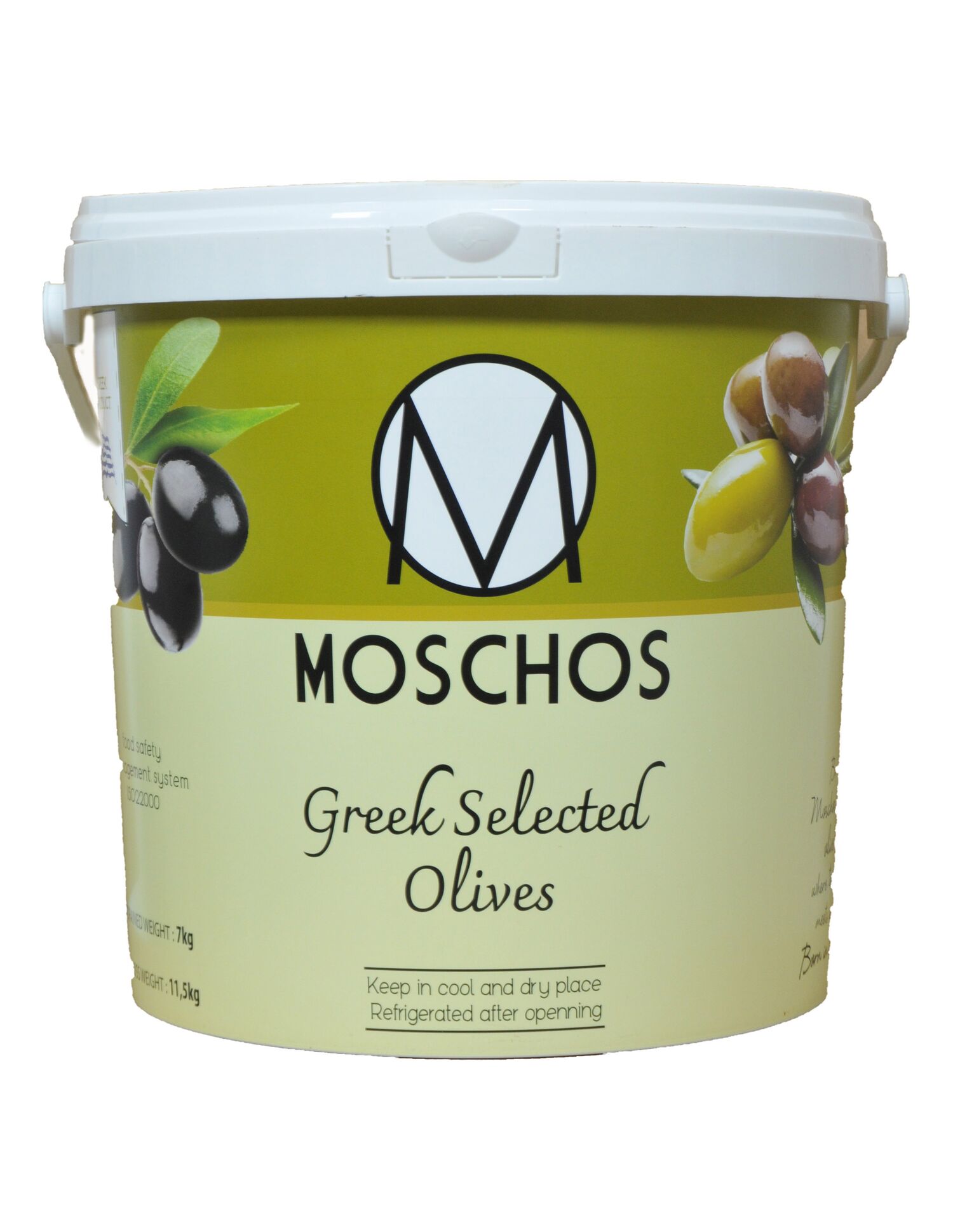 Κalamata Black Olives in Bucket 3-10kg (various sizes)