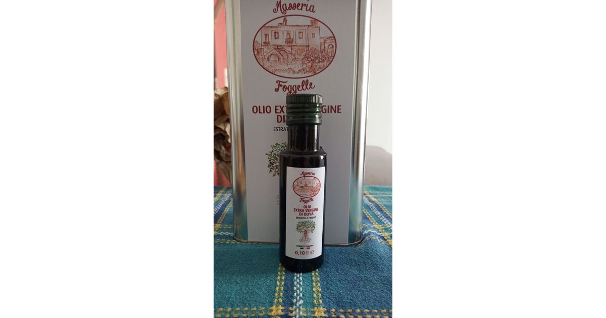 Olio Extravergine di Oliva Pugliese varietà Cellina di Nardò 100 ml