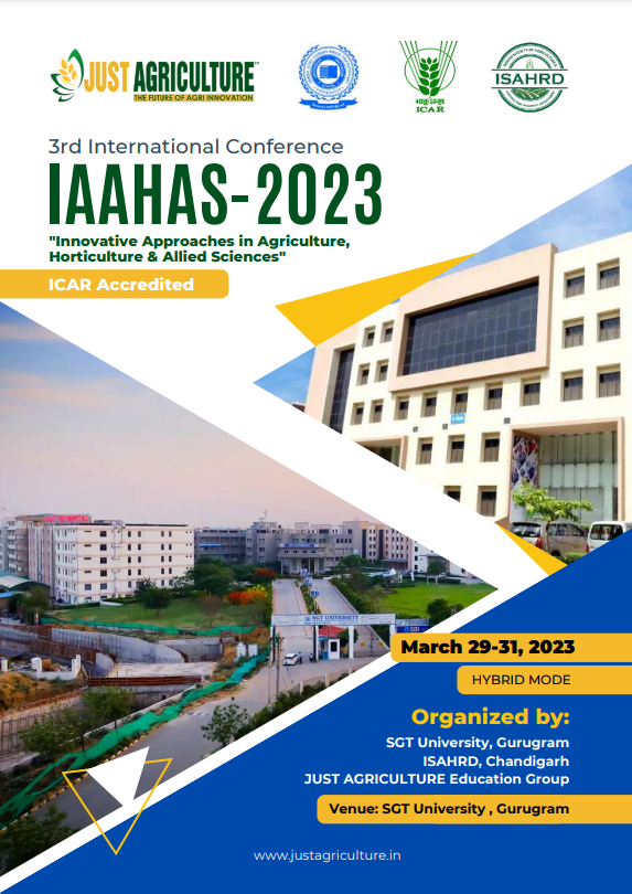 IAAHAS-2023 Innovative Approaches in Agriculture, Horticulture & Allied ...